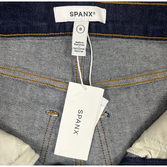 SPANX Lycra Ankle Slim Jean Hayward Wash Mid Rise Stretch Denim Size 8 NEW - Picture 8 of 11